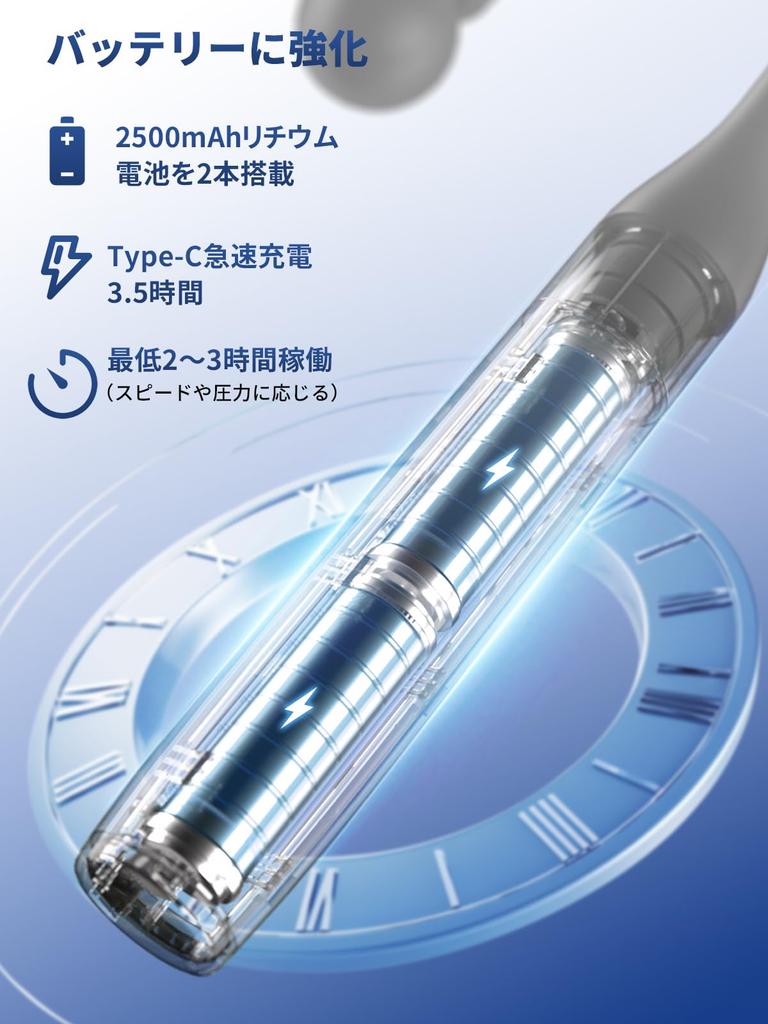 Myofascial Release Handheld Gun Reaching Deep Into the Detachable Extension 10mm 2500mAh High Fast Quiet Includes Japanese Perfect Warranty 2-in-1