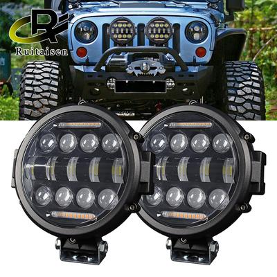 7 palců 69W Kulaté bodové LED světlo Dálkové/Potkávací světlo DRL LED Pracovní/Jízdní světlo Mlhové světlo pro Nákladní vozidlo Jeep Off Road 4WD SUV UTV ATV