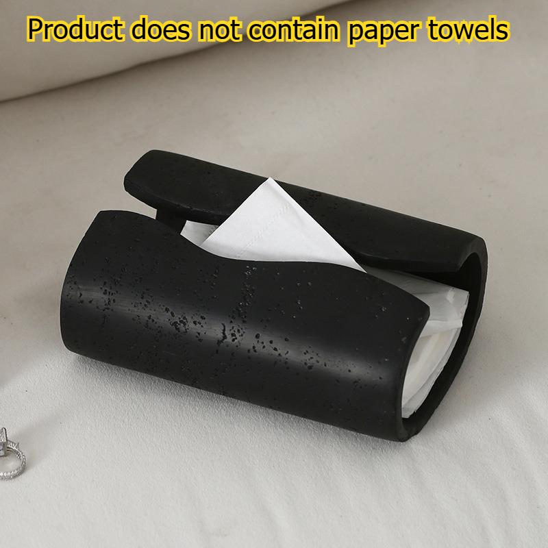 1pcs Stylish Minimalist Tissue Box Resin Home Living Room Table Tissuestorage Box for Interior Desktop Decoration