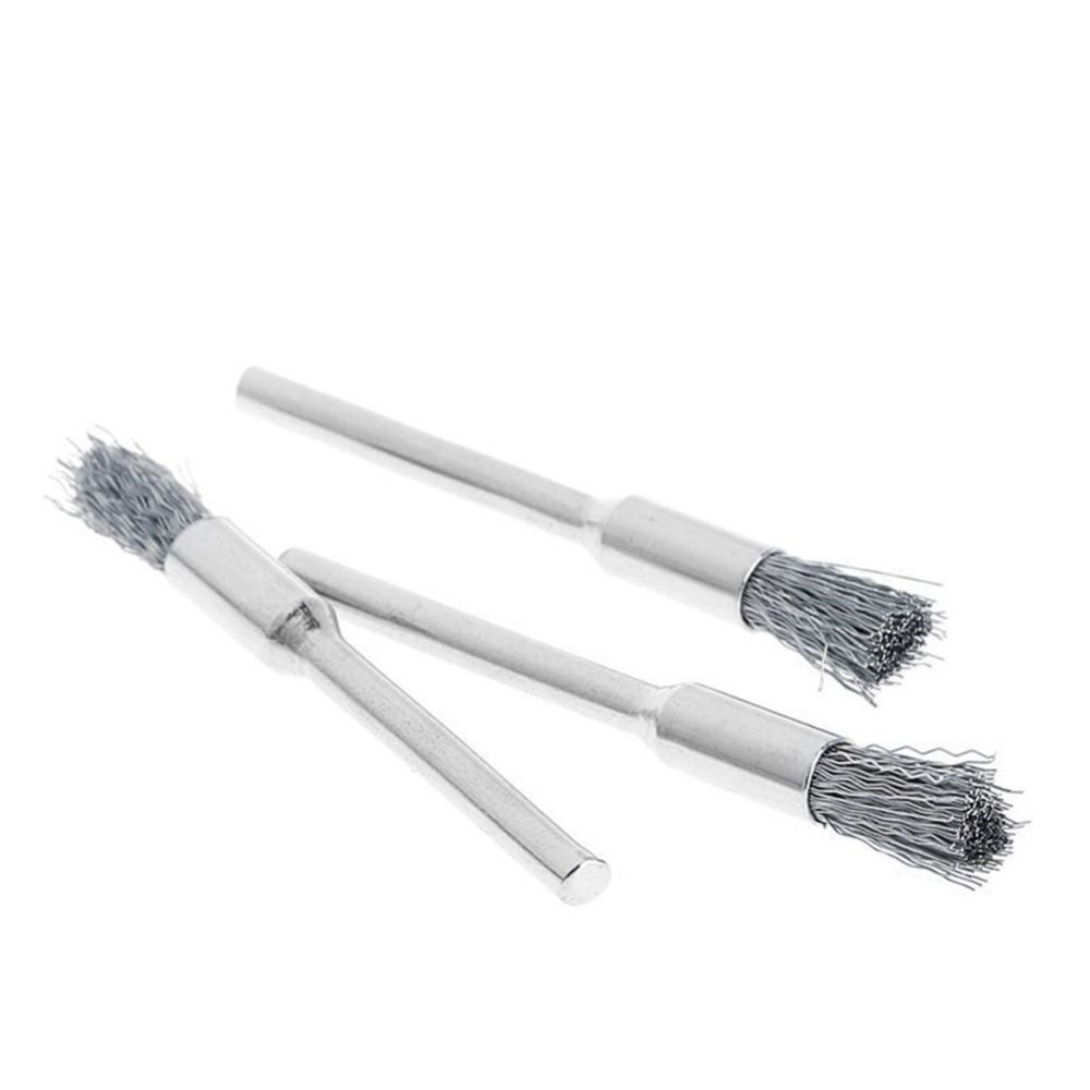 9Pcs Metal Mini Steel Wire Brush Rust Removal Cleaning Brush Wheel New Drill Rotary Tool