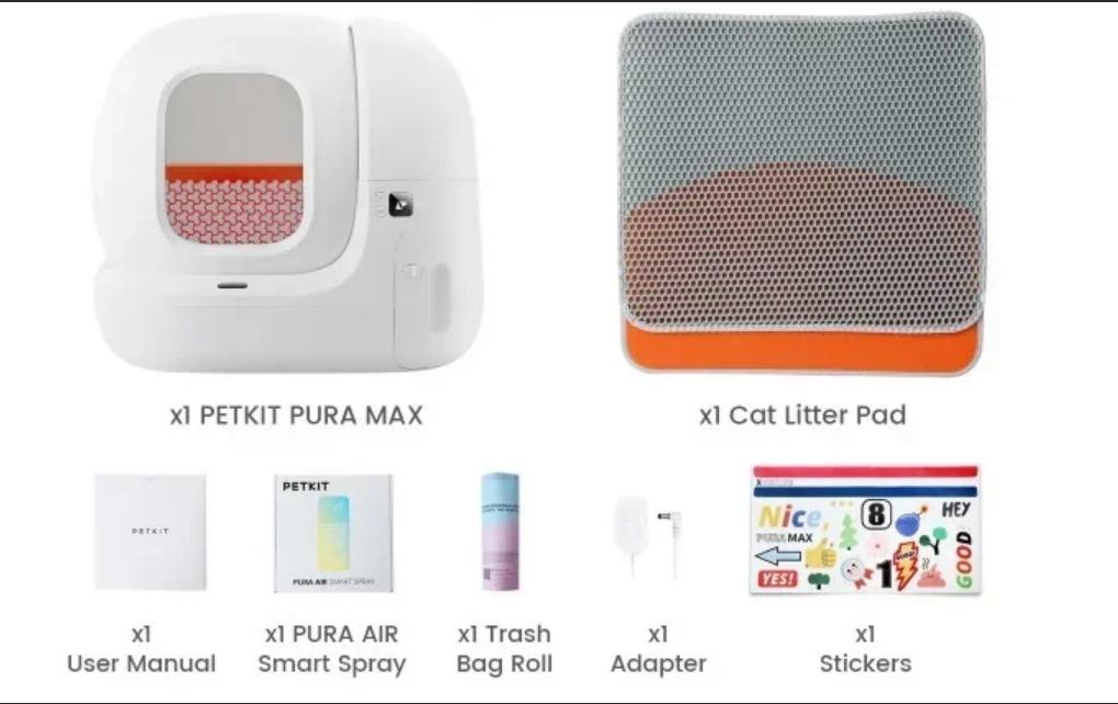 Katze kleine Box Petkit MAX-2 Intelligente selbstreinigende automatische Katzentoilette mit App internationale Version Pura Neuestes Modell