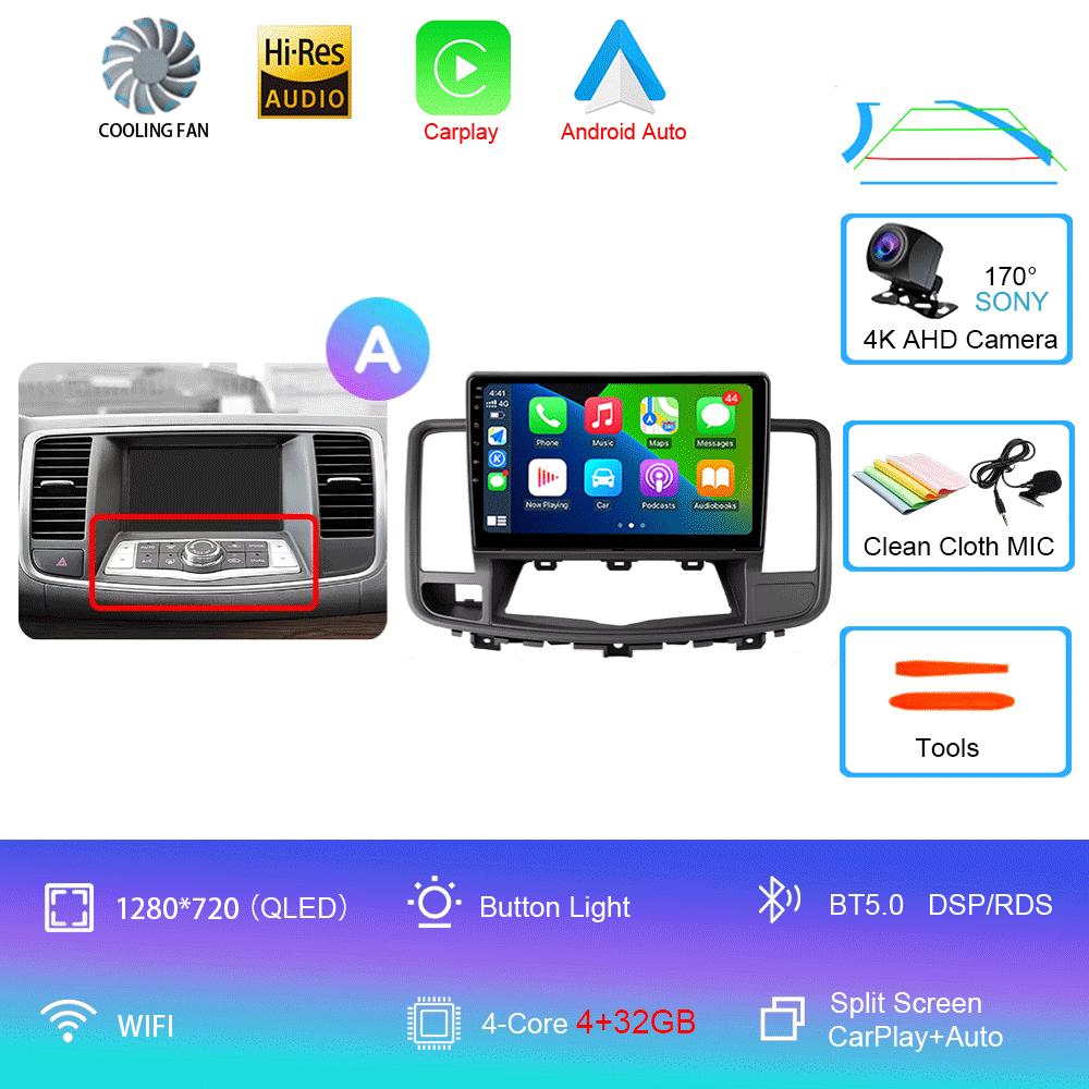 Android 14 Car Radio For Nissan Teana J32 2008 - 2013 Multimedia Video Player Navigation stereo GPS