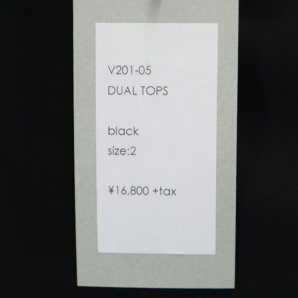 unused VAST222 20ss Short sleeve Layered Skipper Cut 2 black Men's Used