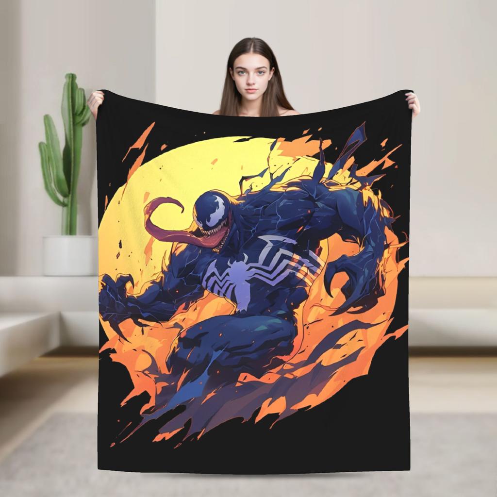 Venom Blanket Plush Awesome Soft Throw Blanket for Coverlet Decoration
