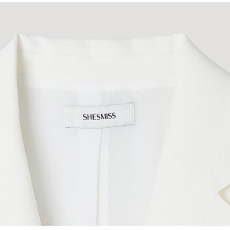 [She S miSS] Linen Blend One Button Half Jacket Swwjkp21040 Ow