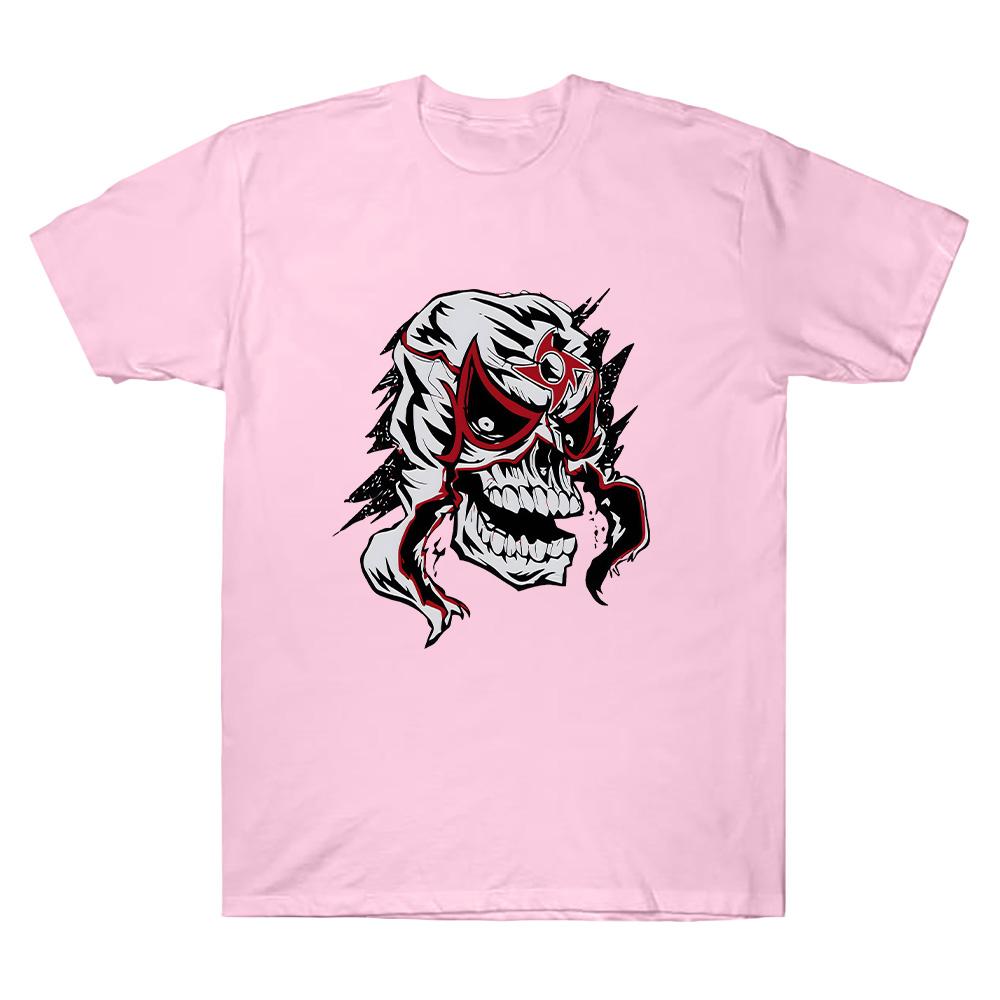 Penta Zero Miedo T-shirt Youth Authentic White Penta Mask T-Shirt Unisex Cotton Casual Breathable Tee Round Neck Short Sleeve Tops