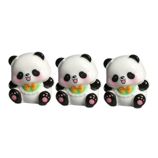 3 Pcs Mini Panda Panda Fairy Garden Figurines Cute Resin Accessories Cartoon Tiny