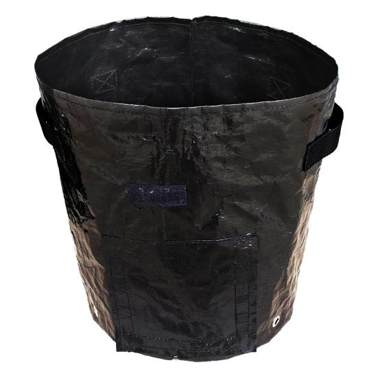 

Мешок для выращивания садовых растений с усиленной ручкой. Отличный дренаж. Удобен в транспортировке. Воздухопроницаемый, многоразовый мешок для выращивания растений. 3Gallon чёрный