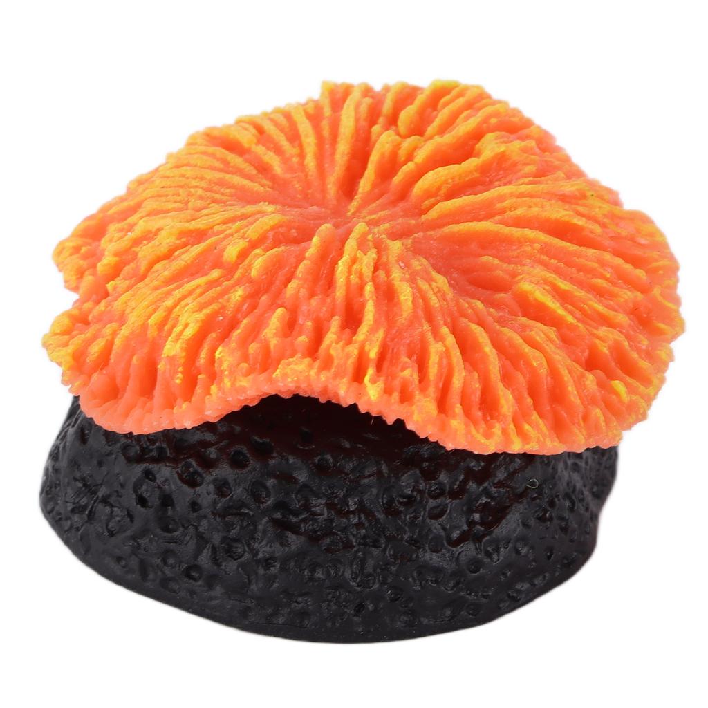 Landscaping Aquarium Decoration Artificial Sawgrass Decoration for Fish Tank and AquariumOrange