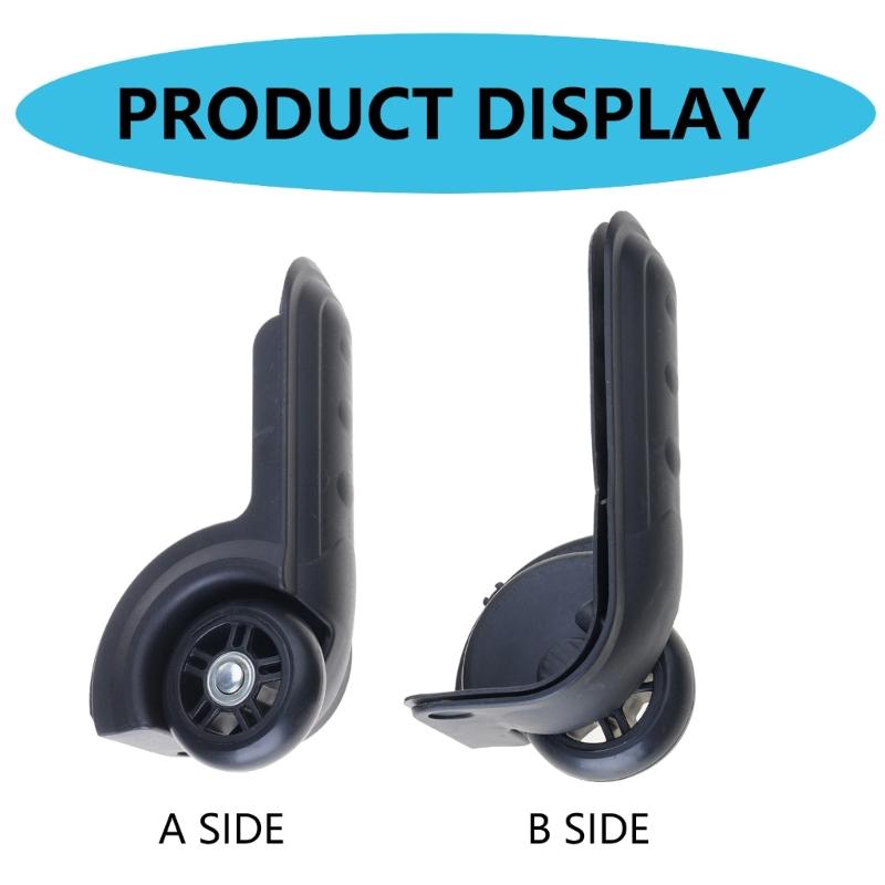 1 Pair DIY Suitcase Replacement Casters Repair Spare Castor Wheels for Travel Luggages Easy Install