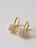 Lucore Silver 925 Pure Drop Cubic One-Touch Earrings