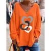 JPNTKY Women's Fashion Casual Long Sleeve V-Neck  Blouses & Shirts