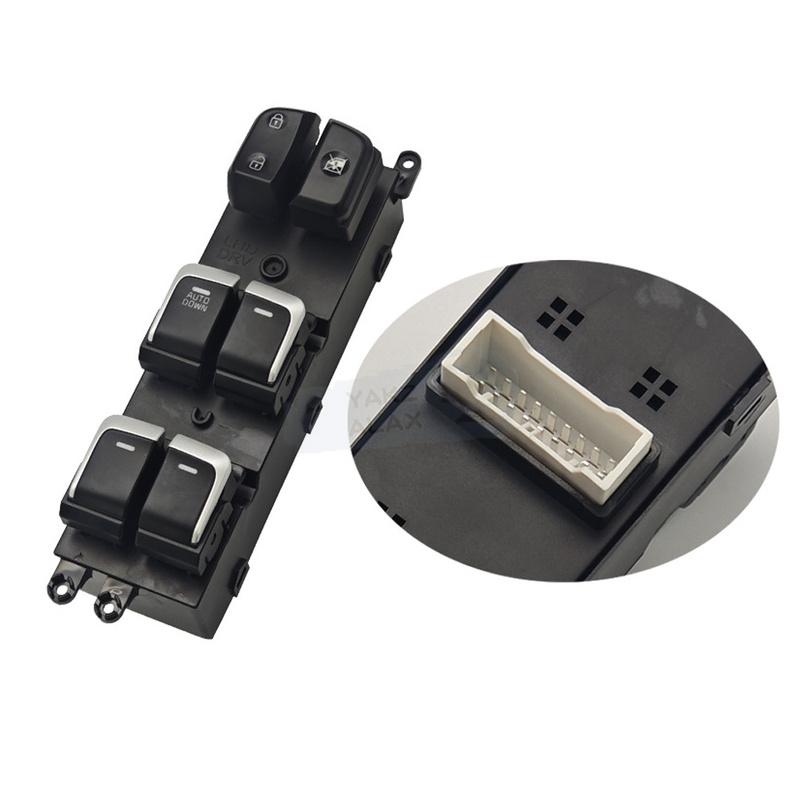 Front Left Electric Master Power Window Control Switch for Kia Soul 2014 2015 2016 2017 2018 93570-B2100CA 93570-B2130CA