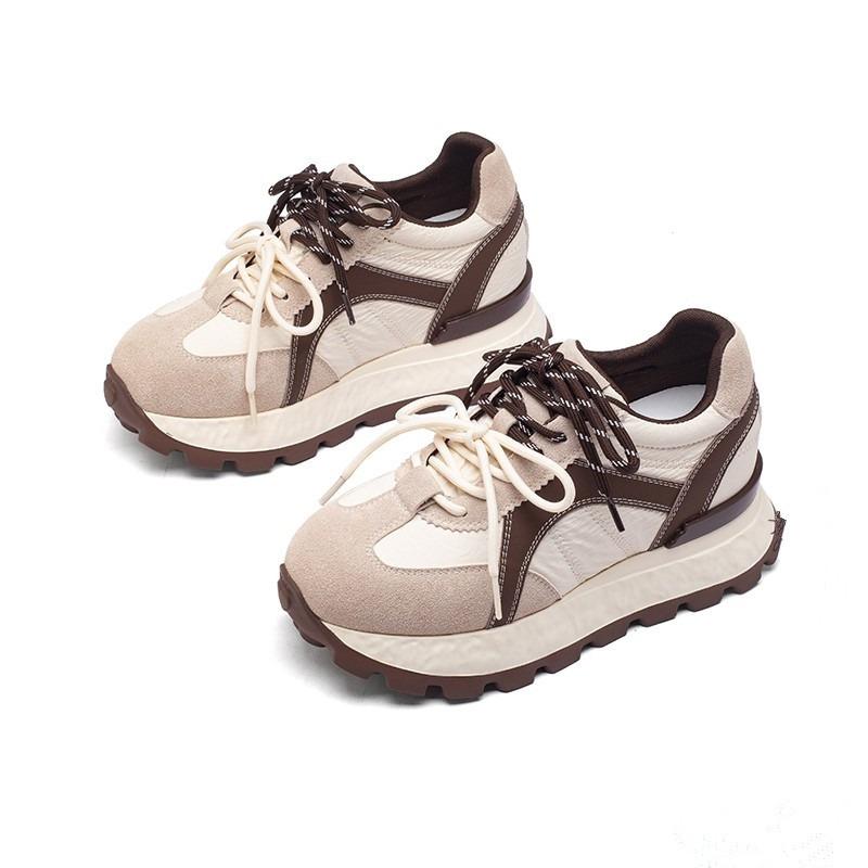 Autumn New Waterproof Table Fashion Casual Shoes Autumn Women's Shoes Round Head Height