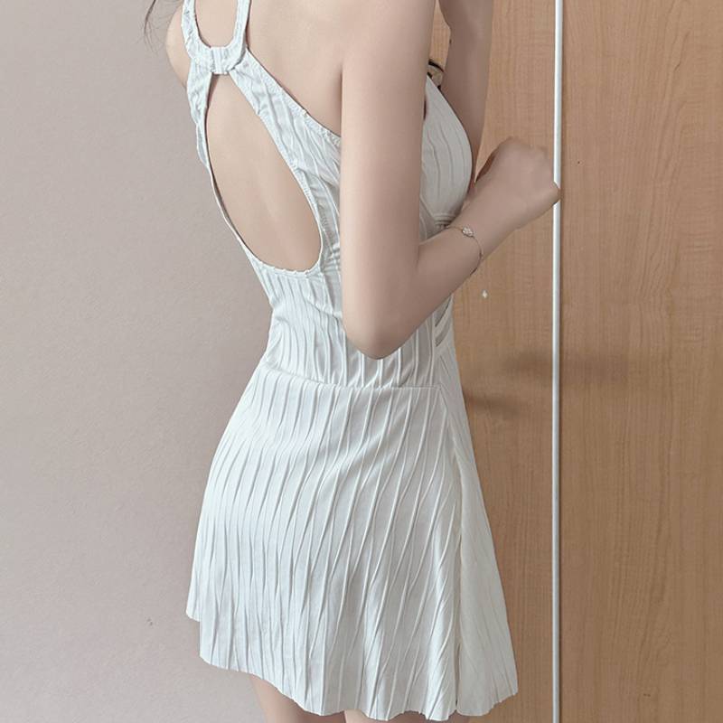 Elegant Swimsuit Women Tummy Control Polyester Waterproof Summer Beachwear For Vacation