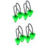 8 Pieces Green Rubber Universal Kayak Scupper Drain Holes Stopper Bung