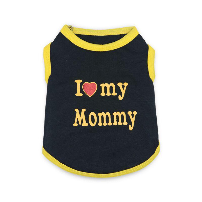 Pet Clothing: Daddy & Mommy Vest for Small Dogs - Spring, Summer, Autumn Styles.