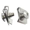 10 sets M6/M5/M4 Stainless Steel U Type Clips Thread 5mm 6mm 4mm Reed Nuts and Bolts Screws for Car Motorcycle Scooter ATV
