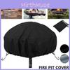 High-quality Round Fire Pit Cover For Outdoor Barbecues Protects Against Sun Rain Dust