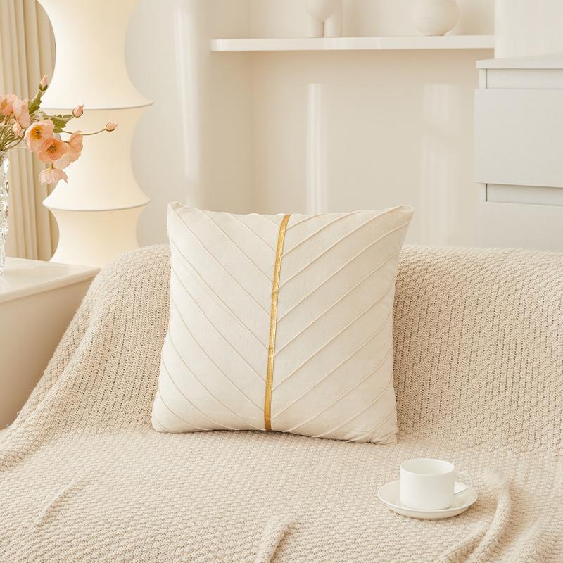Elegant Sofa Pillowcase Party Atmosphere Pillow Cover Velvet Pillow Cover  for Room Sofa Decor Soft Solid Dyed for Bed