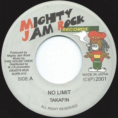 7inch Record TAKAFIN - No Limit MJRR010 Mighty Jam Rock 2001 Japan Reggae, Ska & Dub Used