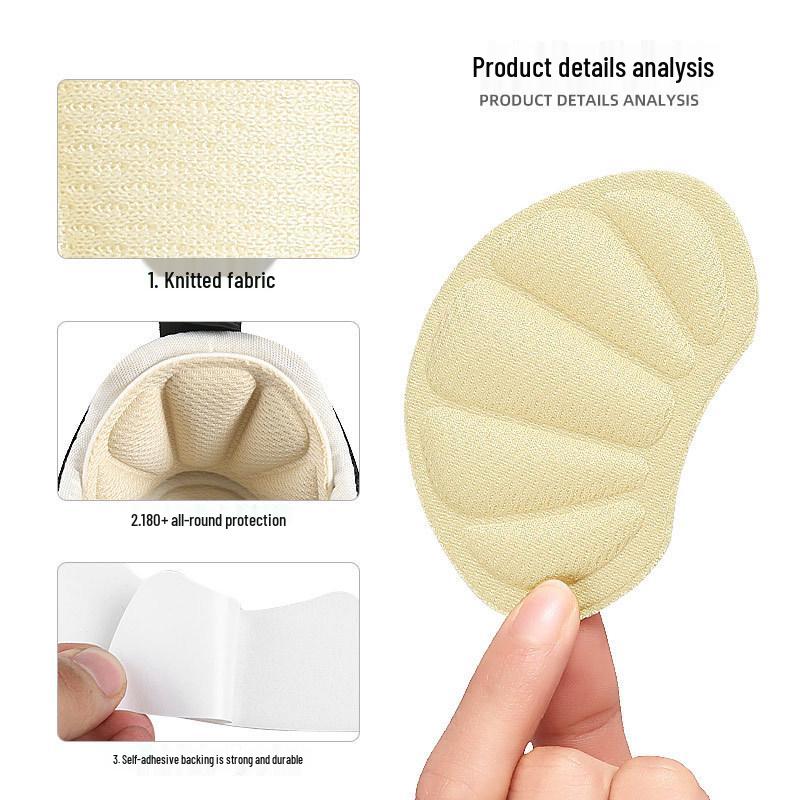 Adjustable Soft Invisible Heel Sticker for Anti-Wear and Anti-Drop Protection In High Heel and Sports Shoes - Half Size with Color Bag Packaging