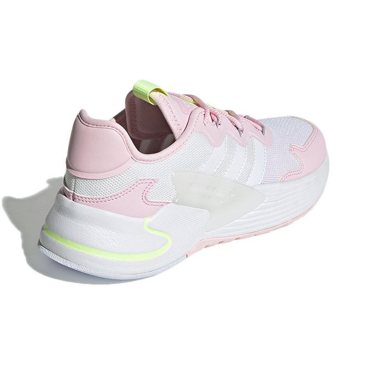 Adidas Neo Roamer Mesh Lace-Up Color-Block Versatile Non-Slip Low-Top Casual Shoes Women Sneaker Pink White Yellow FY6701