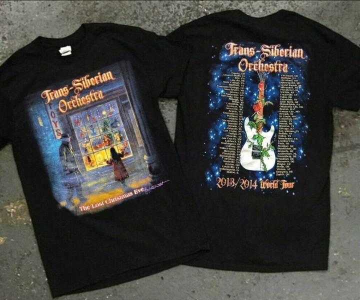 T shirt for Trans Siberian Orchestra Lost Christmas Eve 2013 Tour T- Shirt HD978 Unisex T-Shirt L