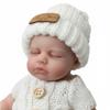 Lebensechte 8 Zoll Mini Reborn Babypuppen LouLou Realistisch Aussehend Super Weich Vollmassiv Silikon Neugeborenenpuppen Lebende Babypuppen für Mädchen Kinder Weihnachtsgeschenke