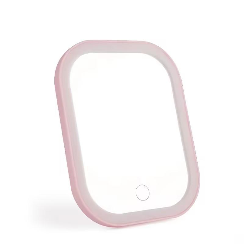 Portable Folding LED Vanity Mirror for Travel and Bedroom