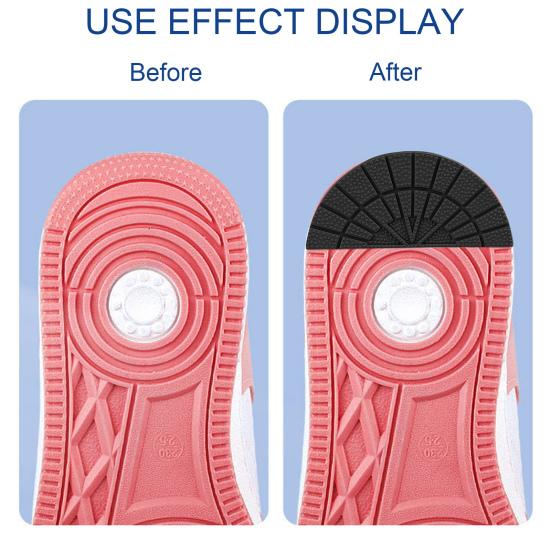 5 Pairs Shoe Soles Repair Replacement Shock-absorbing Slip Resistant Cut Freely Easy to Use Rubber Shoe Out Soles
