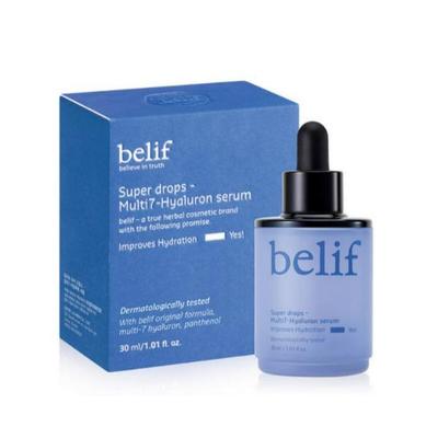 Super Drops Multi 7 Hyaluronic Serum 30ml | 7 Types of Hyaluronic Acid Serum | Deep Hydration & Moisture Barrier Care