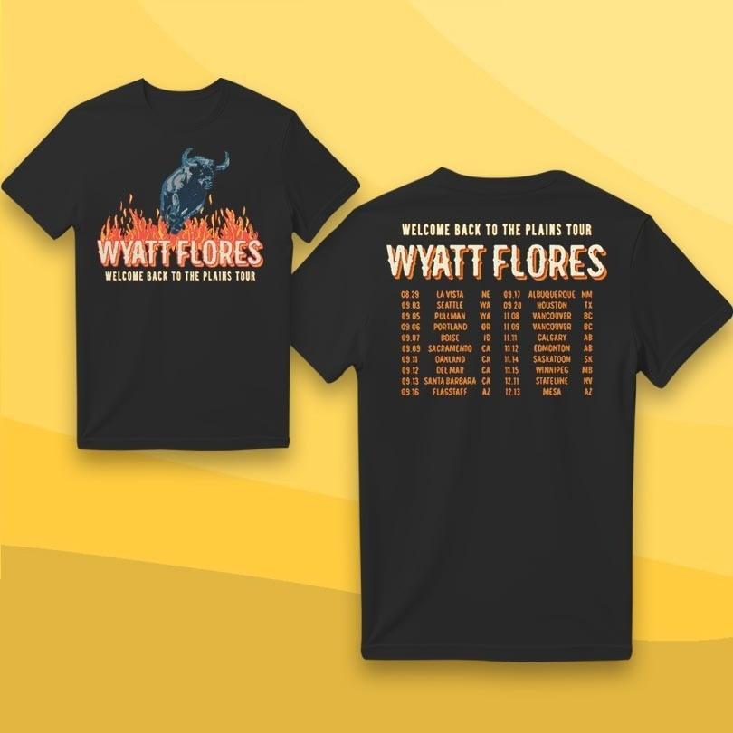 Wyatt Flores Welcome Back To The Plains Tour 3.0 T-Shirt L