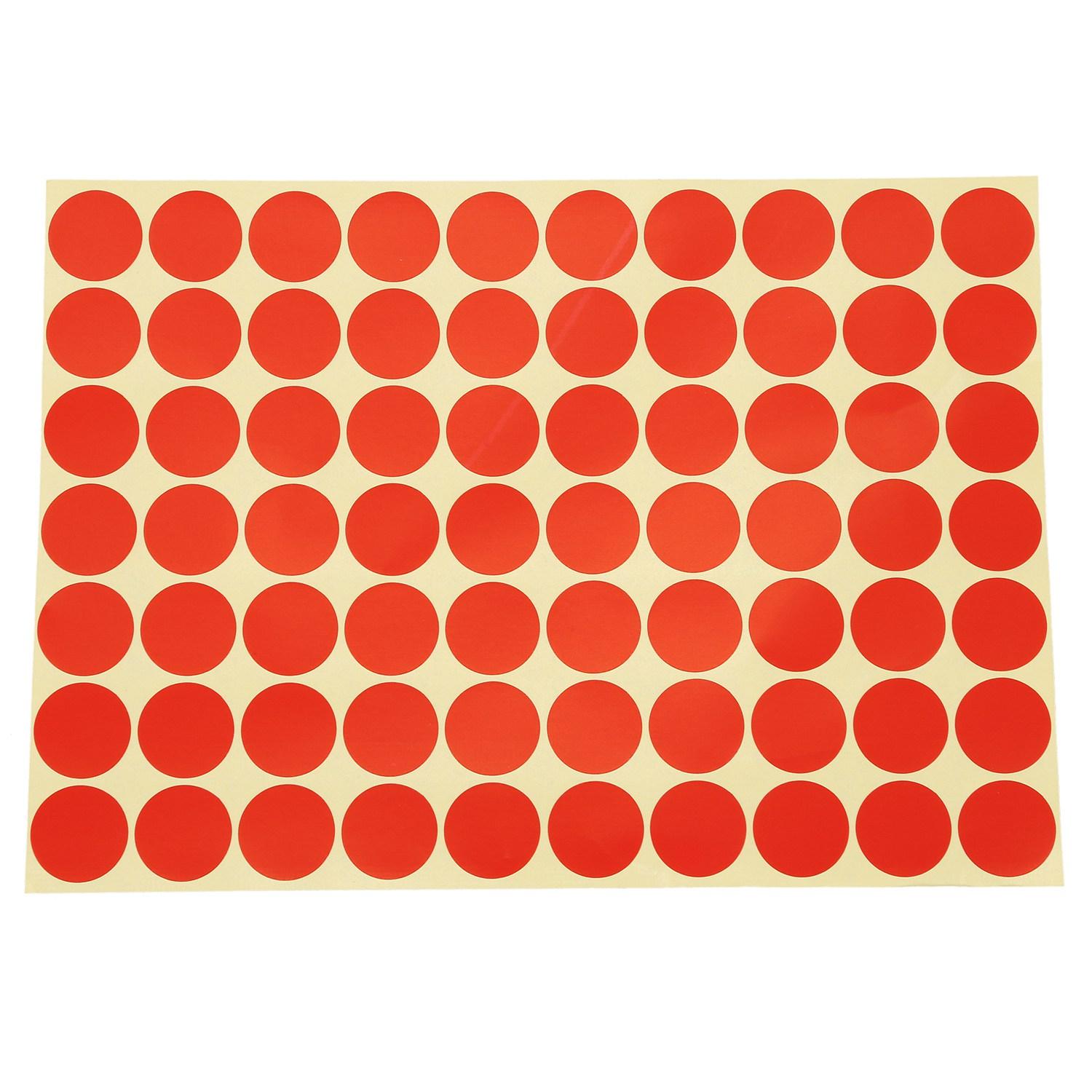 BHBL 19mm Circles Round Code Stickers Self Adhesive Sticky Labels Red China Mainland