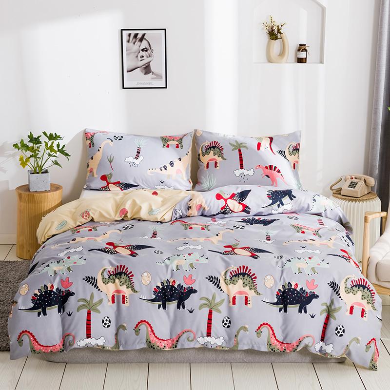 Dinosauří povlečení na přikrývku Sada povlečení Twin Queen King Size 240x220 Severský přehoz na postel 150 Euro Ložní prádlo 2 Ložnice Přehoz na postel 200x200