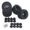 4Pcs RC Car Rubber Tires Wheels for 1 8 1 10 Scale Remote Control Climbing Cars with Accessories