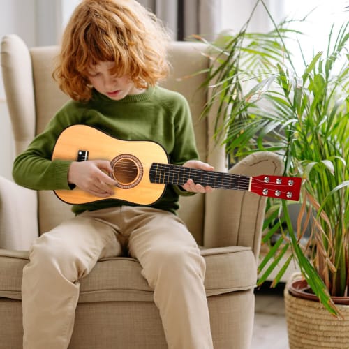 ifundom 23-inch Acoustic Guitar, Musical Instrument, 6-String Mini Guitar, Toy for Beginners