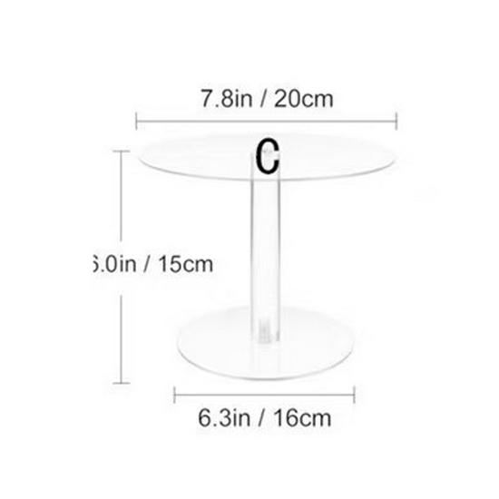 

Clear Acrylic Cake Stand for Easy Assembly - Perfect for Weddings, Birthdays, and Display
