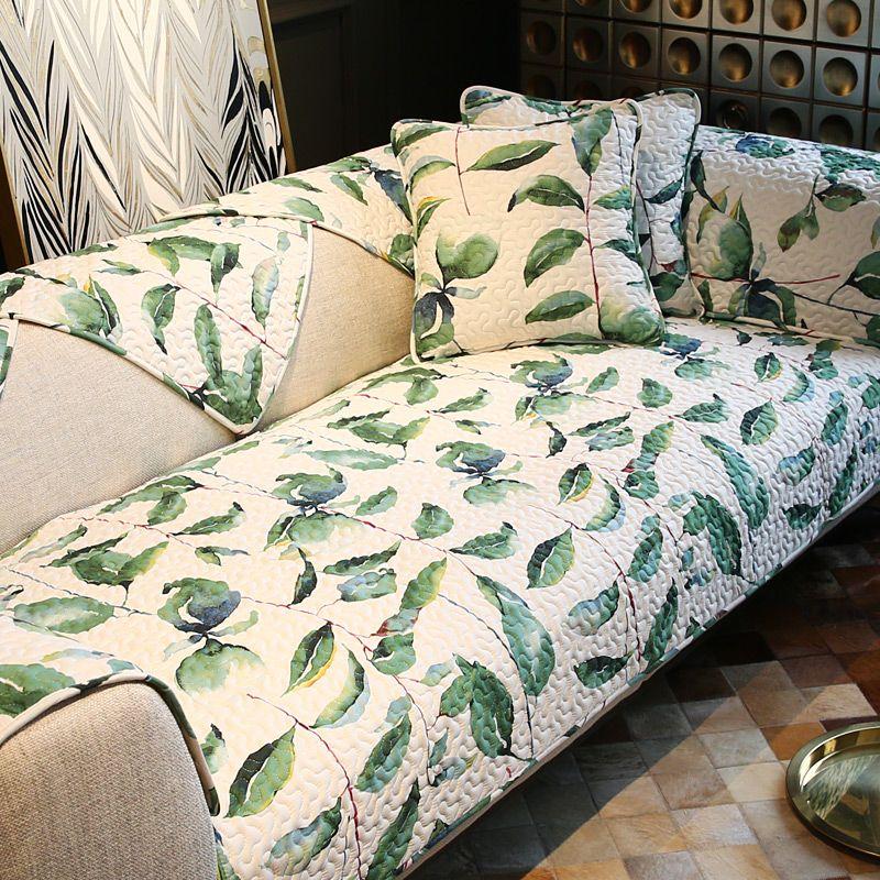 

American Plant Florals Cotton Non Slip Living Room Fabric Craft Ruyin 70*70cm