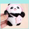 Panda Plüsch Schlüsselanhänger mit Hut für Mädchen Geschenkbeutel Zubehör