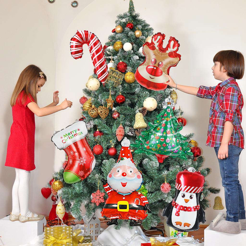 6pcs/set 16 inch mini Christmas balloon set, Christmas decoration, Christmas gift balloon