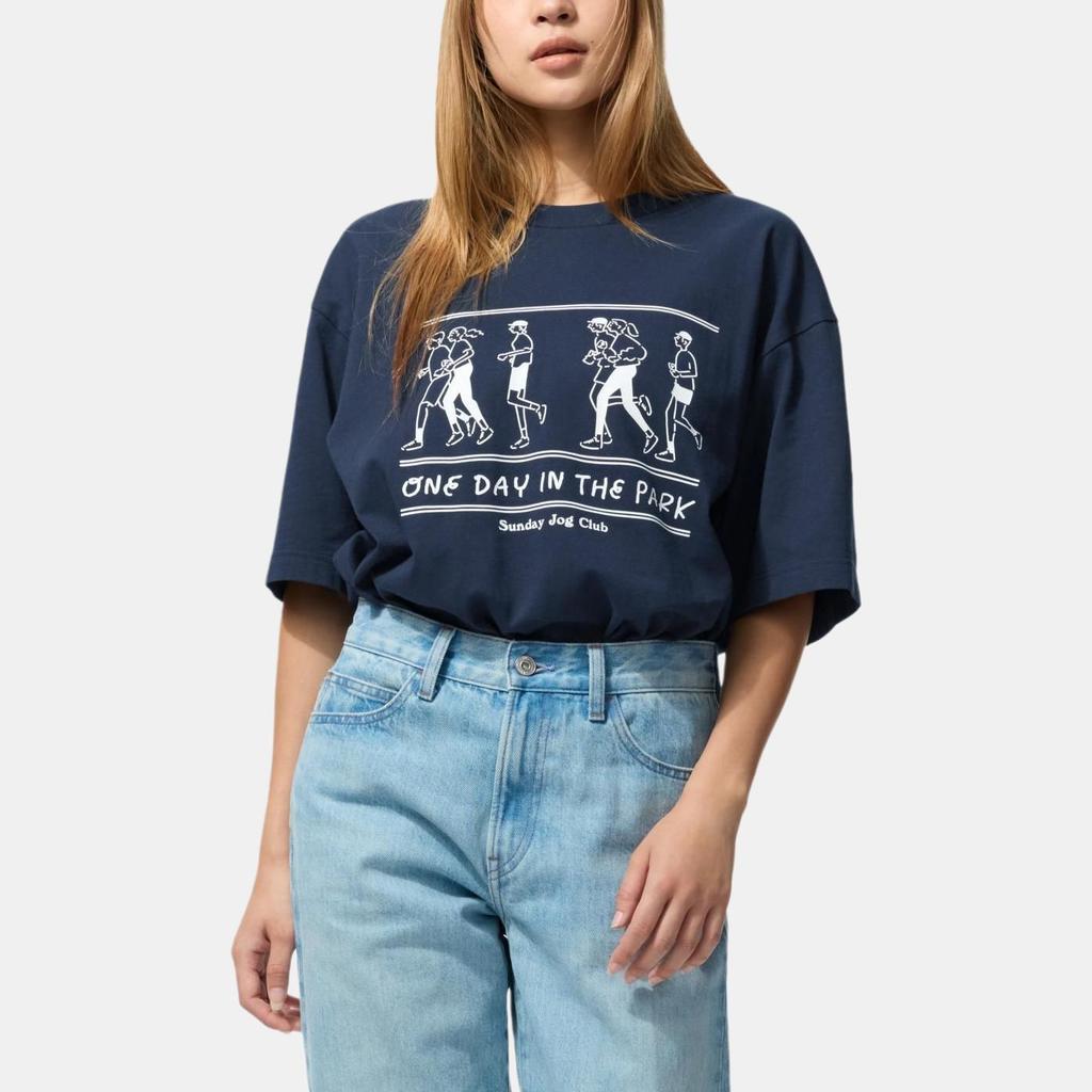 Uniqlo X Nagachika Takeshi Collaboration FW25 Cartoon Character Print Crew Neck Short Sleeve T-Shirt Unisex T-Shirts 484909-69