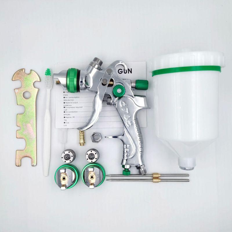

Профессиональный краскопульт HVLP 1.4/1.7/2.0 мм сопло гравитационный аэрограф для покраски автомобиля краскопульт кислотные зеленого