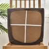 Chair Seat Covers PU Leather Square Chair Cushion Cover Waterproof Kitchen Removable Dining Room Upholstered Seat Slipcovers