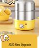 304 Stainless Steel Double-Layer Egg Steamer with Timer & Auto-Off - Household Breakfast Machine