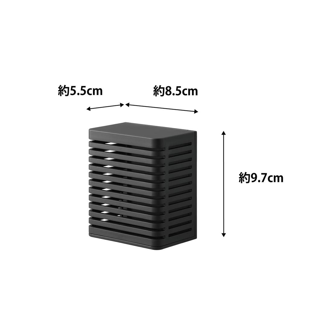 Yamazaki Industrial plasterboard tweezers and wood Plasterboard wall compatible deodorizer case S Black x x Tower Attaches with plasterboard pins