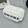 Bedrukte Ster Potlood Opbergtas Grote Capaciteit Make-up Tas Piano Toetsenbord Potlood Etui Kinderen