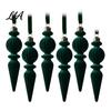 Retro Icicle Hanging Decorations 6Pcs Christmas Flocked Pendant with Lanyard, Creative Tree Hanging, French Vintage Style Baubles Shape Ornaments for