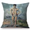 French Impressionism Artist Paul Cezanne Bather Still Life Country Views Oil Painting Sofa Pillow Cover Decorative Cushion Cover