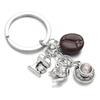 Cartoon Coffee Themed Key Holder With Detailed Bean Design Functional Fashionable Daily Charm Enhancement